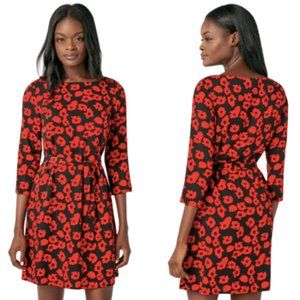 ❤️🖤 NWOT JustFab Black & Red Poppy Mini Dress - size: XS